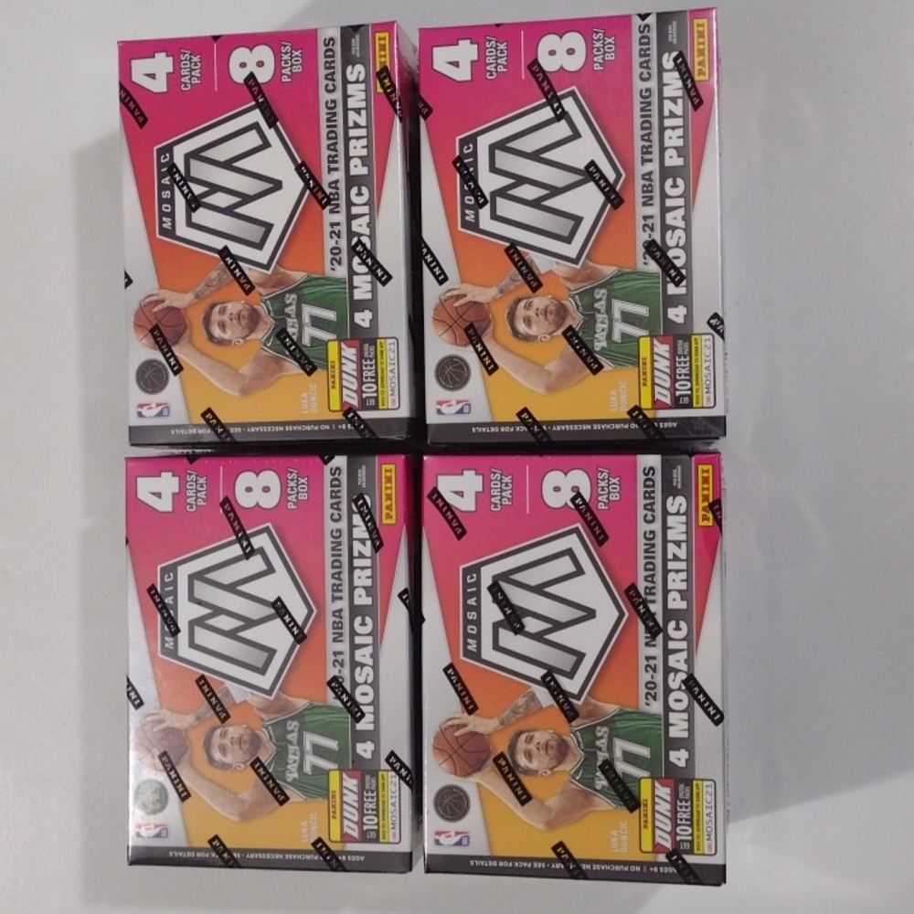 New Panini Mosaic 2020-2021 NBA 4 Blaster Boxes